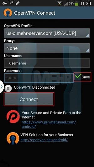 OpenVPN  Android