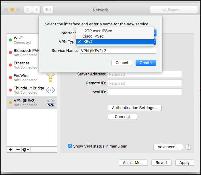ikev2 mac