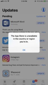 مشکل باز نشدن اپ استور